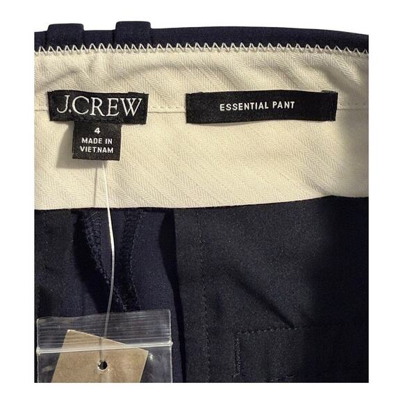 NEW J. Crew Women’s Size 4 Navy Blue Essential pant in city twill NWT - Picture 3 of 7